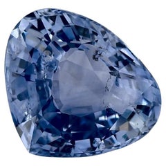 3.34 Ct Blue Sapphire Heart Loose Gemstone