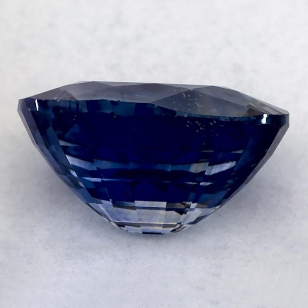 3.34 Karat Blauer Saphir Oval Loser Edelstein im Zustand „Neu“ im Angebot in Fort Lee, NJ