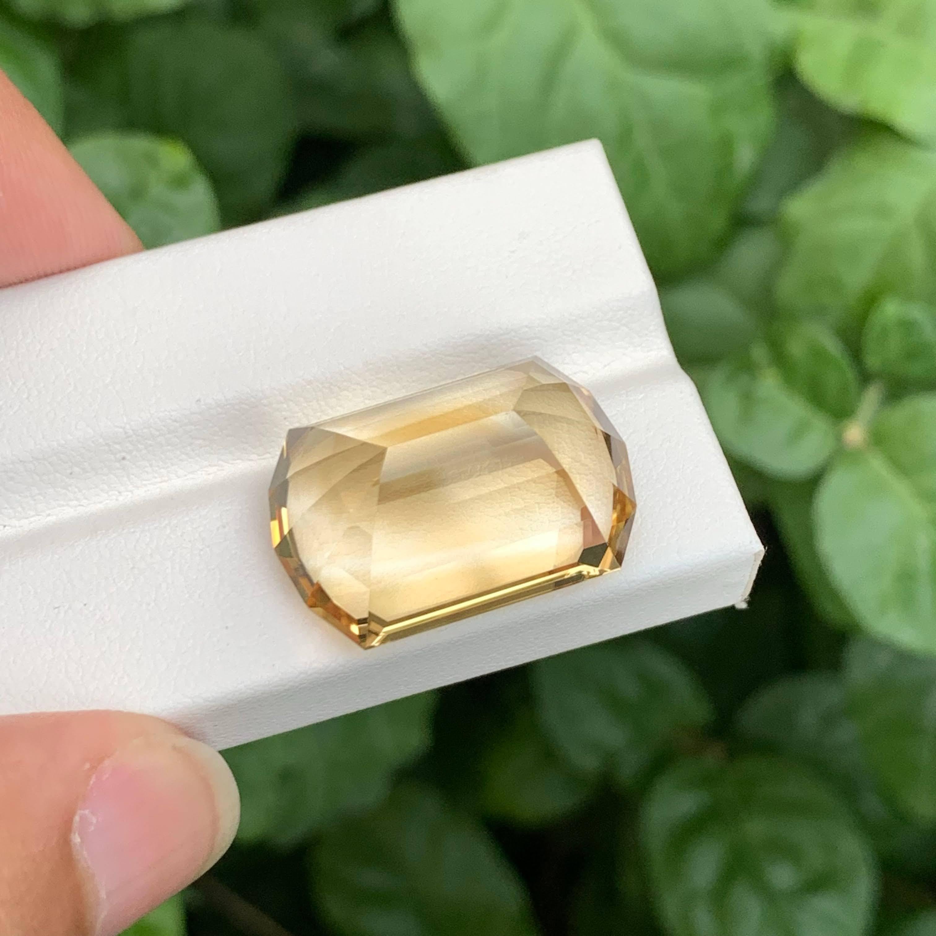 33,40 Quilates Piedra Brasileña Suelta Facetada Citrino Dorado Intenso Talla Mero Corte mixto en venta