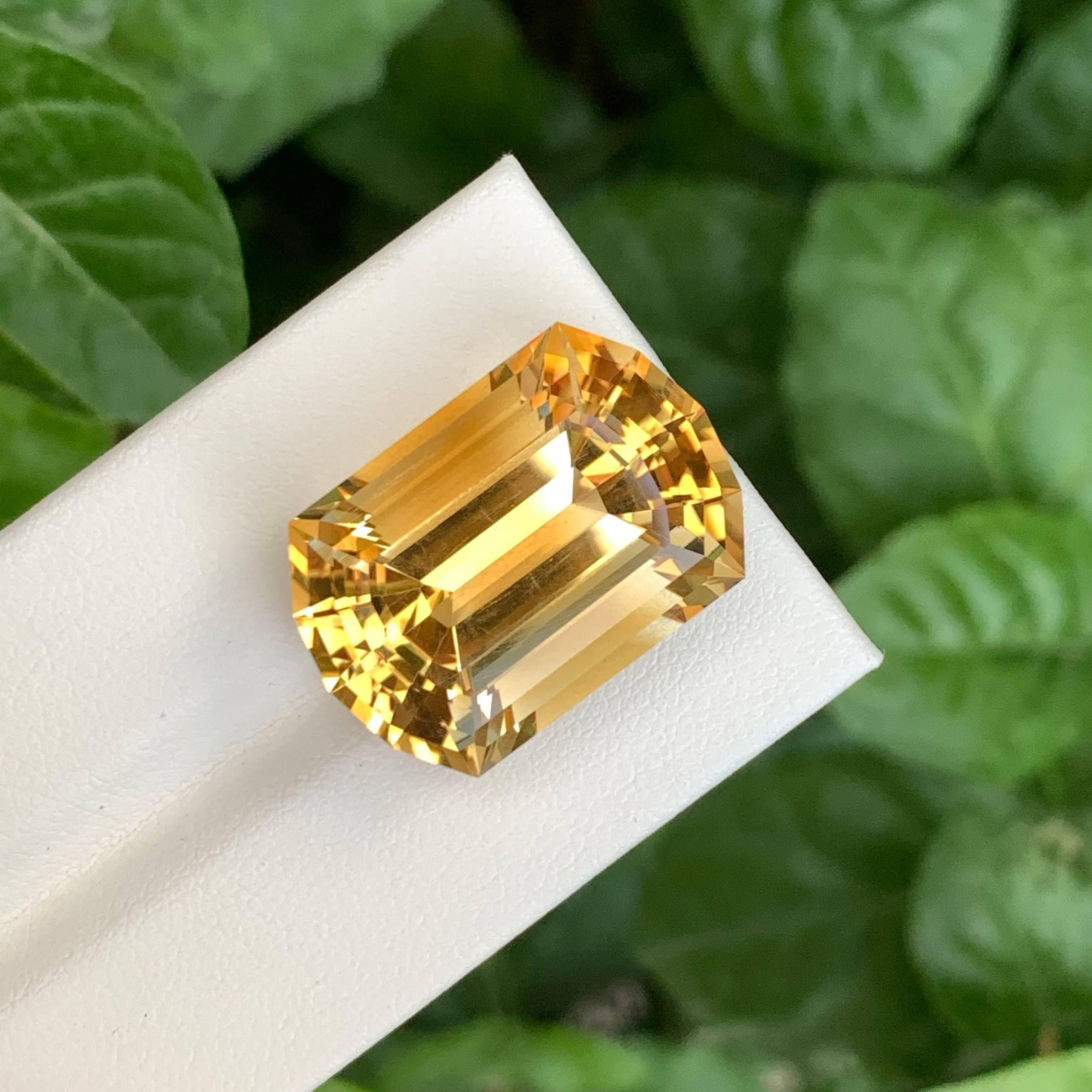 33,40 Quilates Piedra Brasileña Suelta Facetada Citrino Dorado Intenso Talla Mero en venta 2