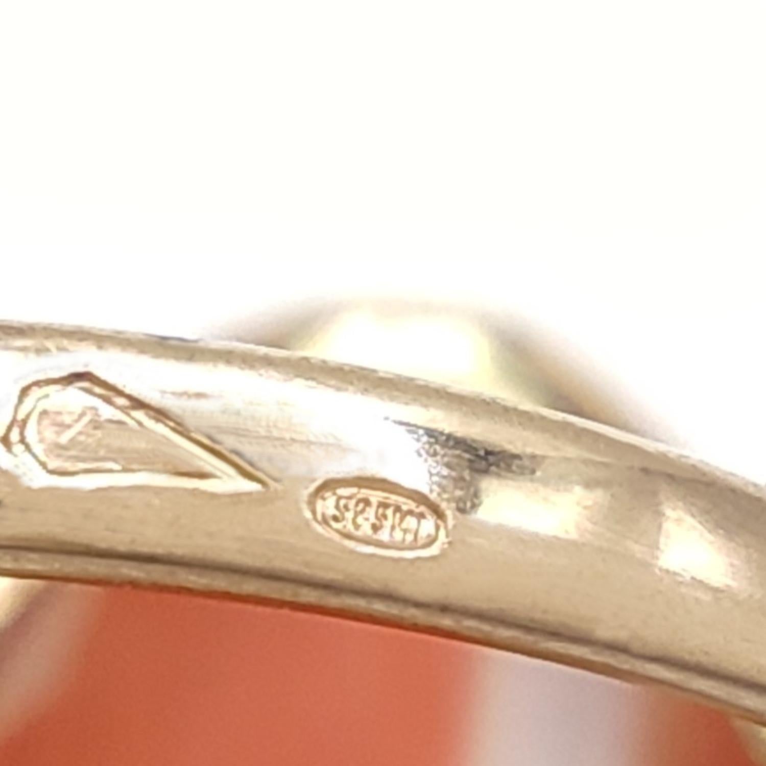 33.49ct Coral Diamond Statement Ring in 14K Gold – Sculptural Handmade Design For Sale 10