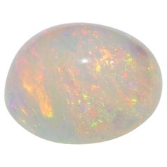 3.34ct Oval Cabochon White Welo Opal from Ethiopia