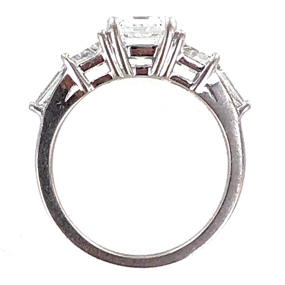 Modern 3.35 Carat Emerald Cut Diamond Engagement Ring GIA Certified