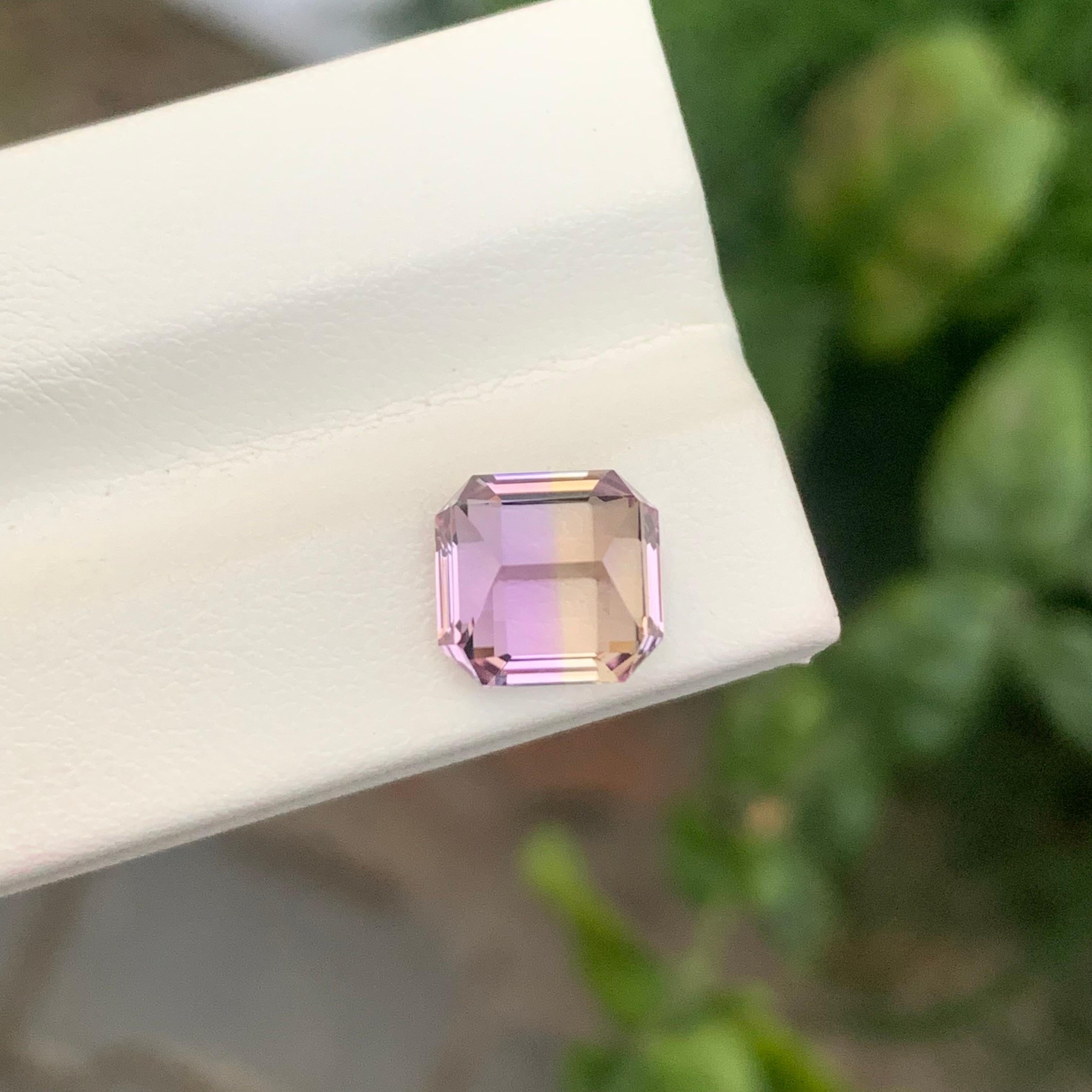 3.35 Karat Natürlicher loser Ametrin Cushion Shape Edelstein für Damen oder Herren im Angebot