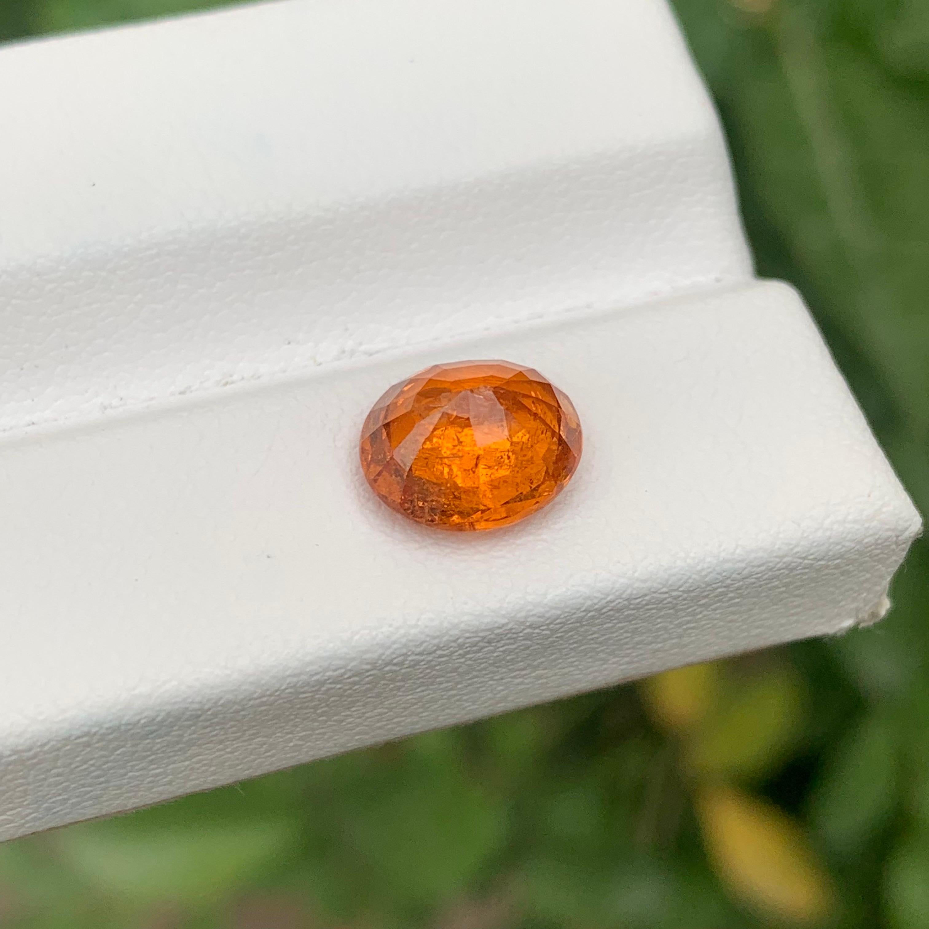 Faceted Spessartine Garnet

Weight: 3.35 Carats
Dimension: 9.3 x 8 x 5.2 Mm
Origin: Madagascar
Shape: Cushion
Color: Orange Fanta
Certificate: On Demand 

Spessartine is a manganese-aluminum garnet; the manganese gives it the orange colors that fine