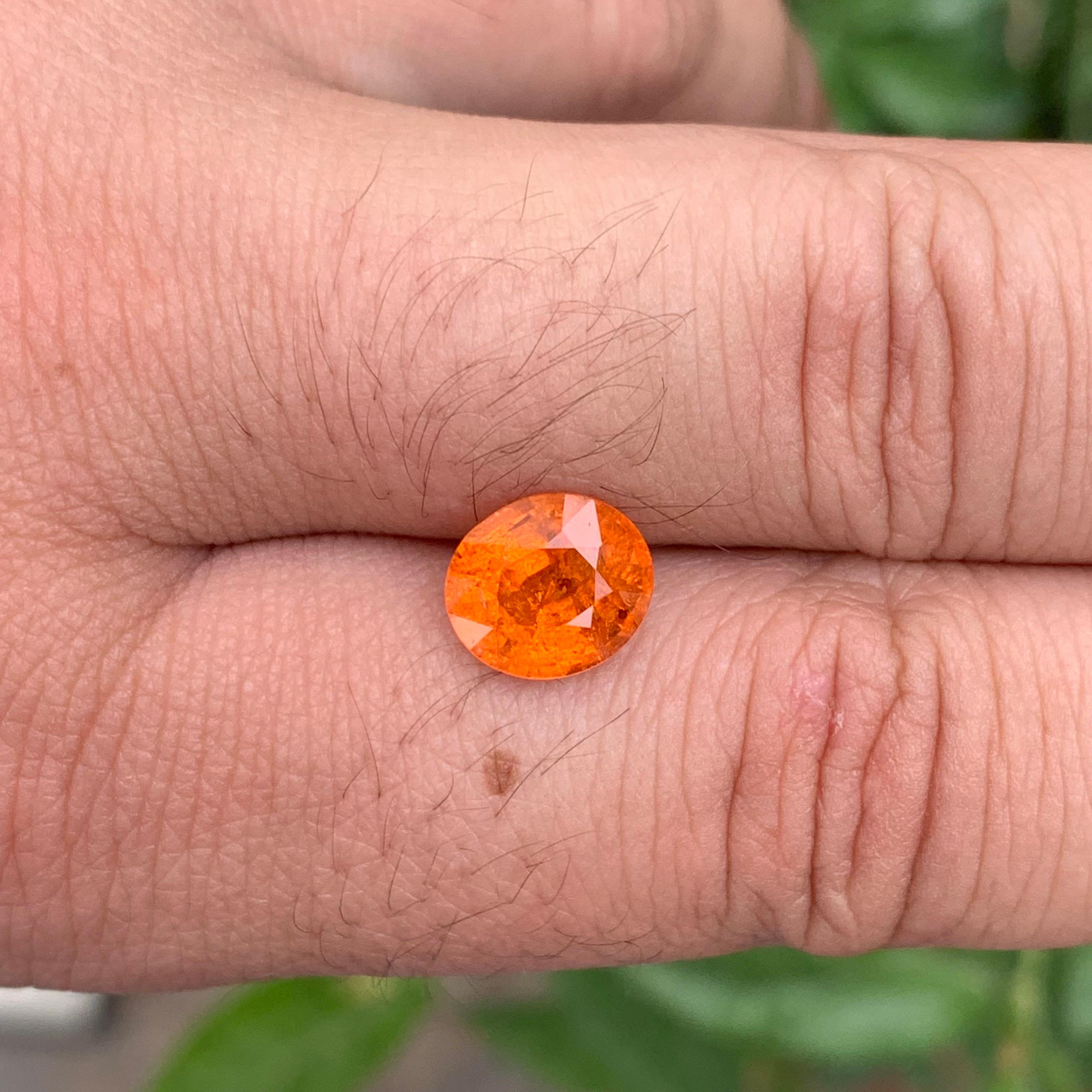 Arts and Crafts 3.35 Carat Natural Loose Fanta Spessartite Garnet Cushion Shape Gemstone For Sale