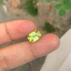 3,35 Karat Natürliche Lose Zitrone Farbe Citrin Stein für Ring afrikanischen Edelstein