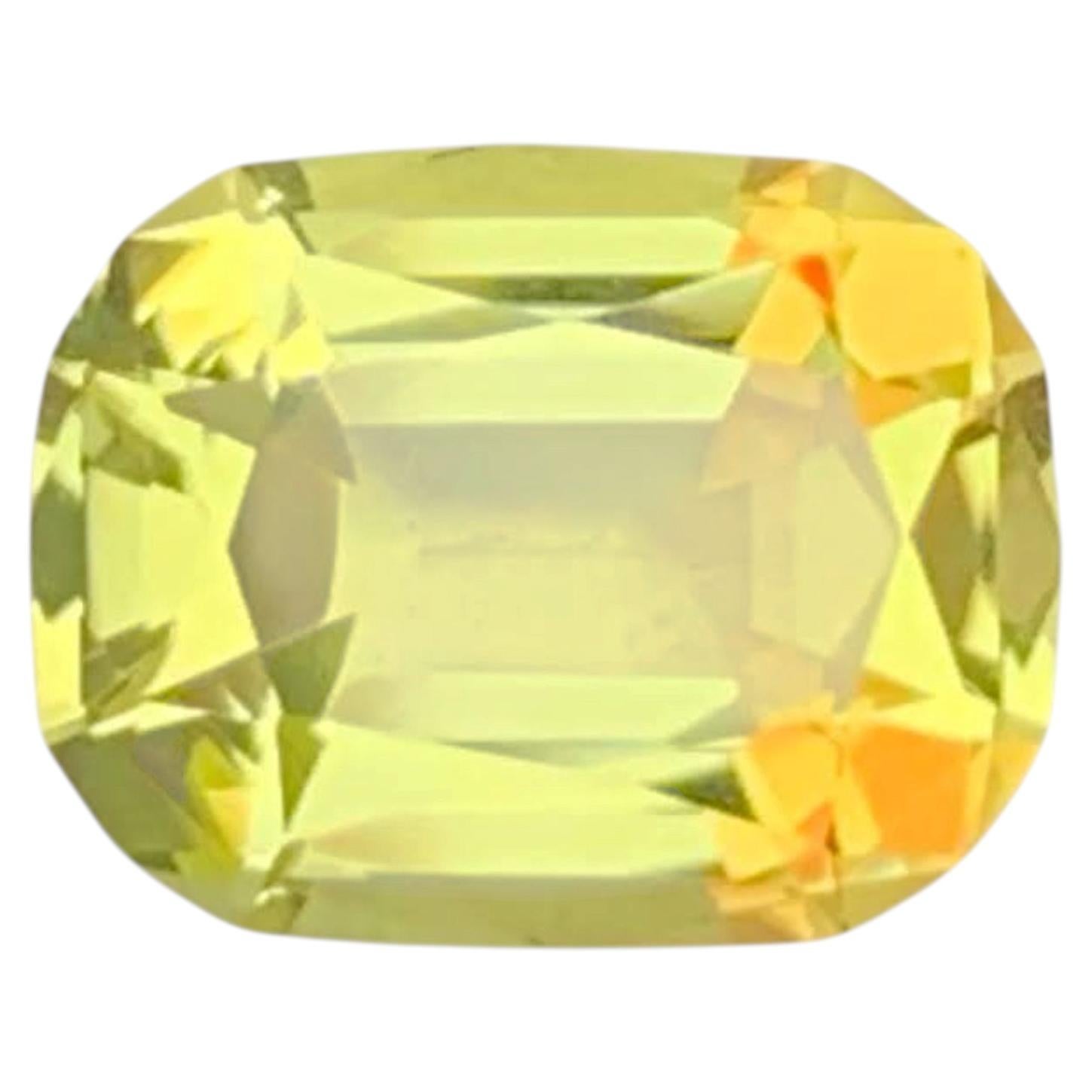 3.35 Carat Natural Loose Lemon Color Citrine Stone For Ring African Gemstone (pierre précieuse africaine)