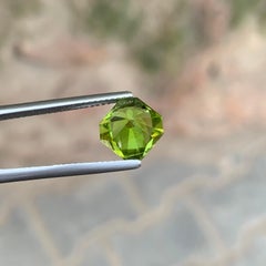 3.35 Carat Natural Loose Peridot Octagon Cut Gemstone