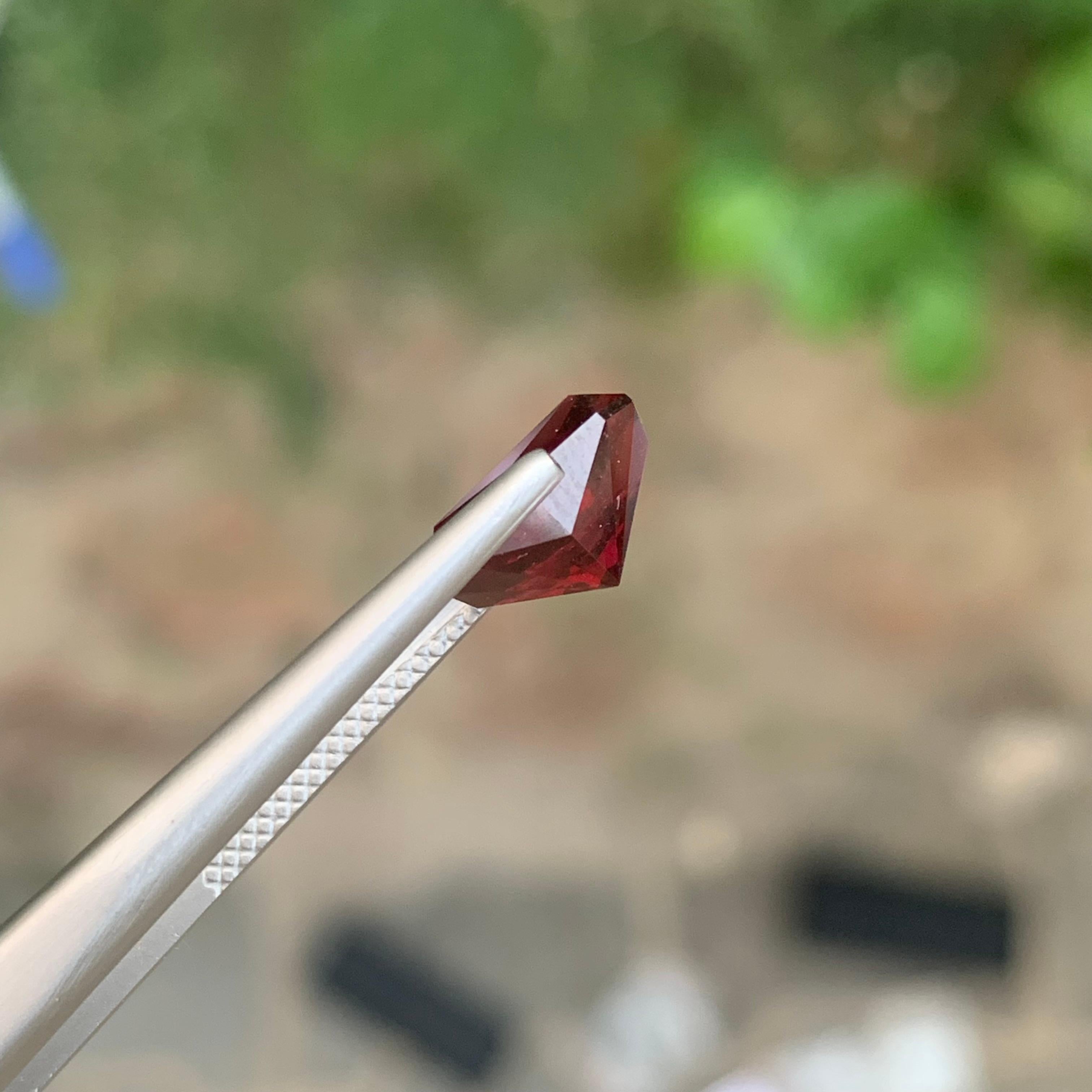 3.35 Carat Natural Loose Rhodolite Garnet Fancy Cut Gemstone (grenat rhodolite en vrac, taille fantaisie) en vente 5