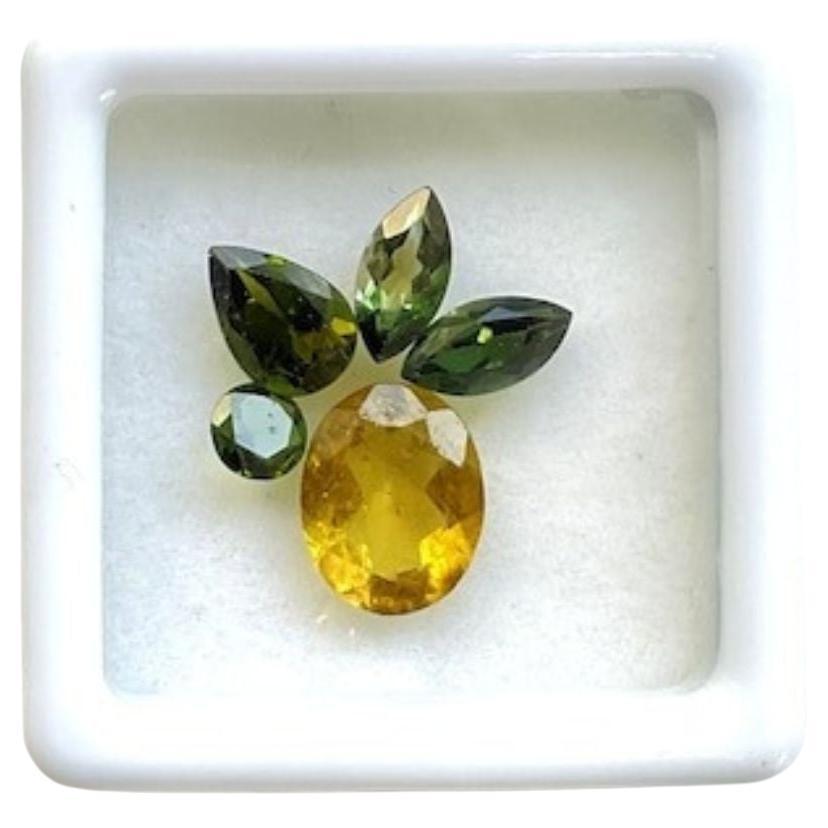 3.35 Carats Multi Tourmaline, Top Quality Tourmaline Jewelry Cut Stones Gems For Sale