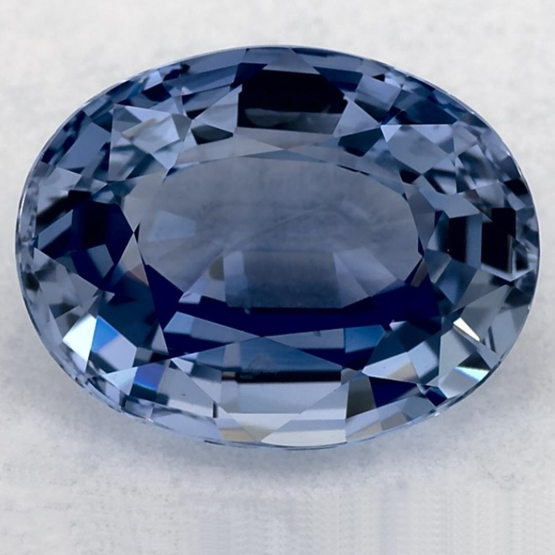 3.35 Ct Blue Sapphire Oval Loose Gemstone