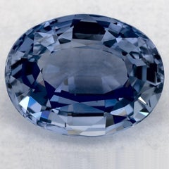 3.35 qt Zafiro Azul Oval Gema Suelta