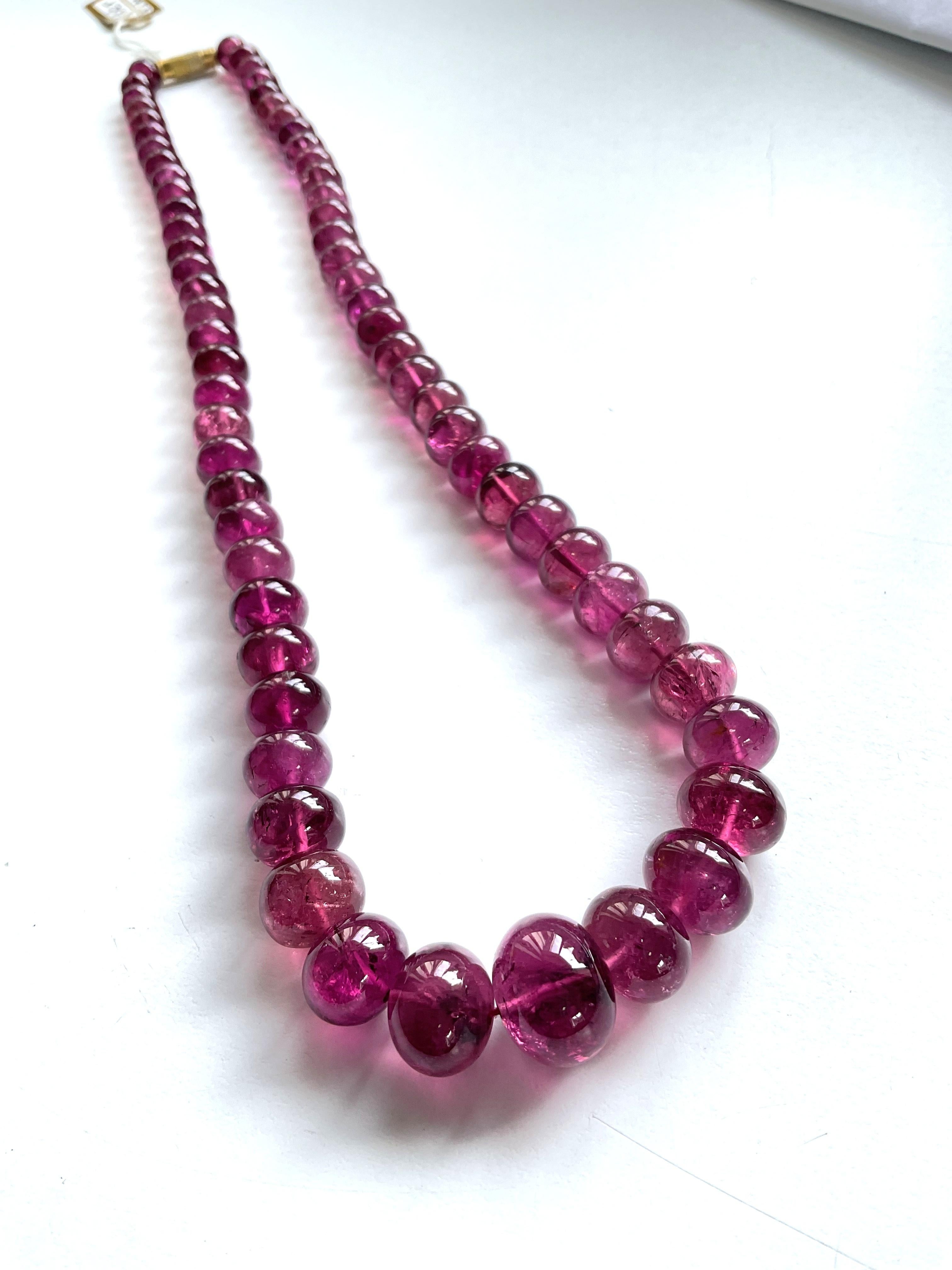 rubellite beads