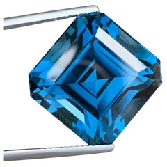 33.55 Carat Natural Loose London Blue Topaz Octagon Cut Gemstone