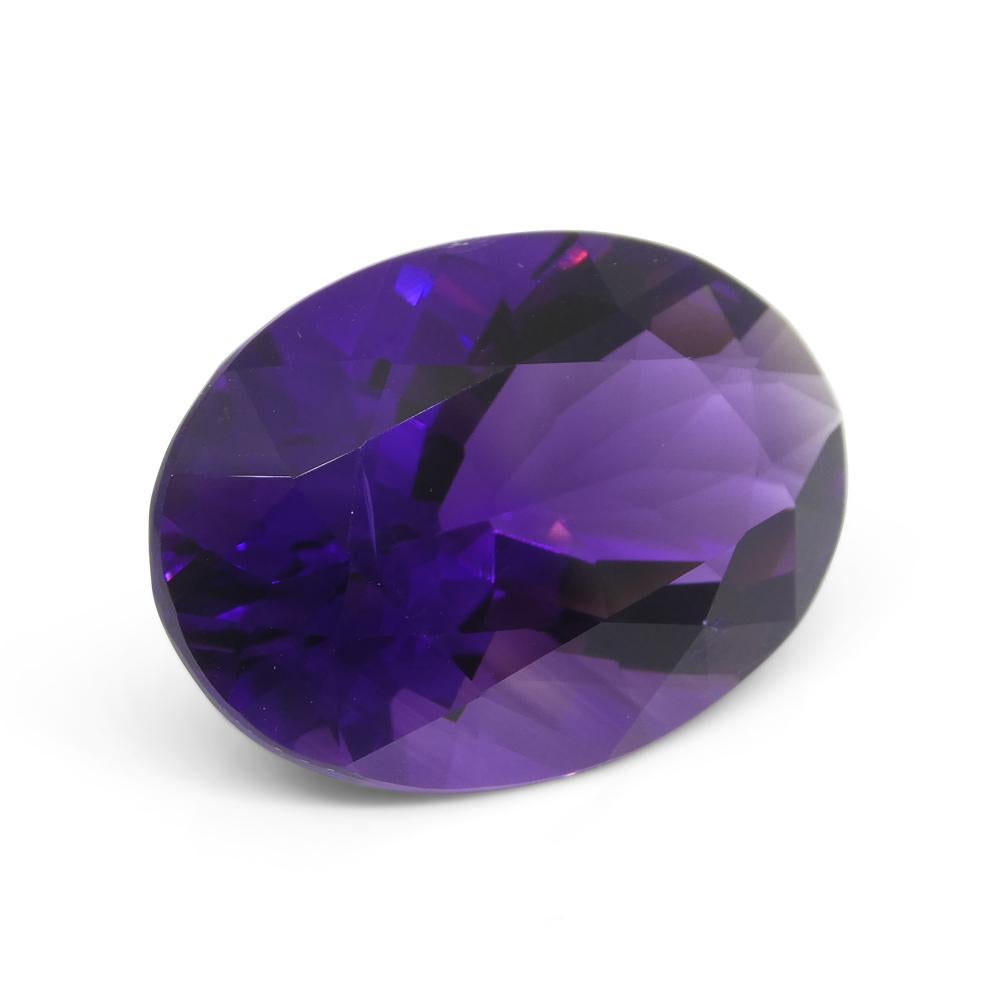 33.57ct Oval Purple Amethyst from Uruguay For Sale 7