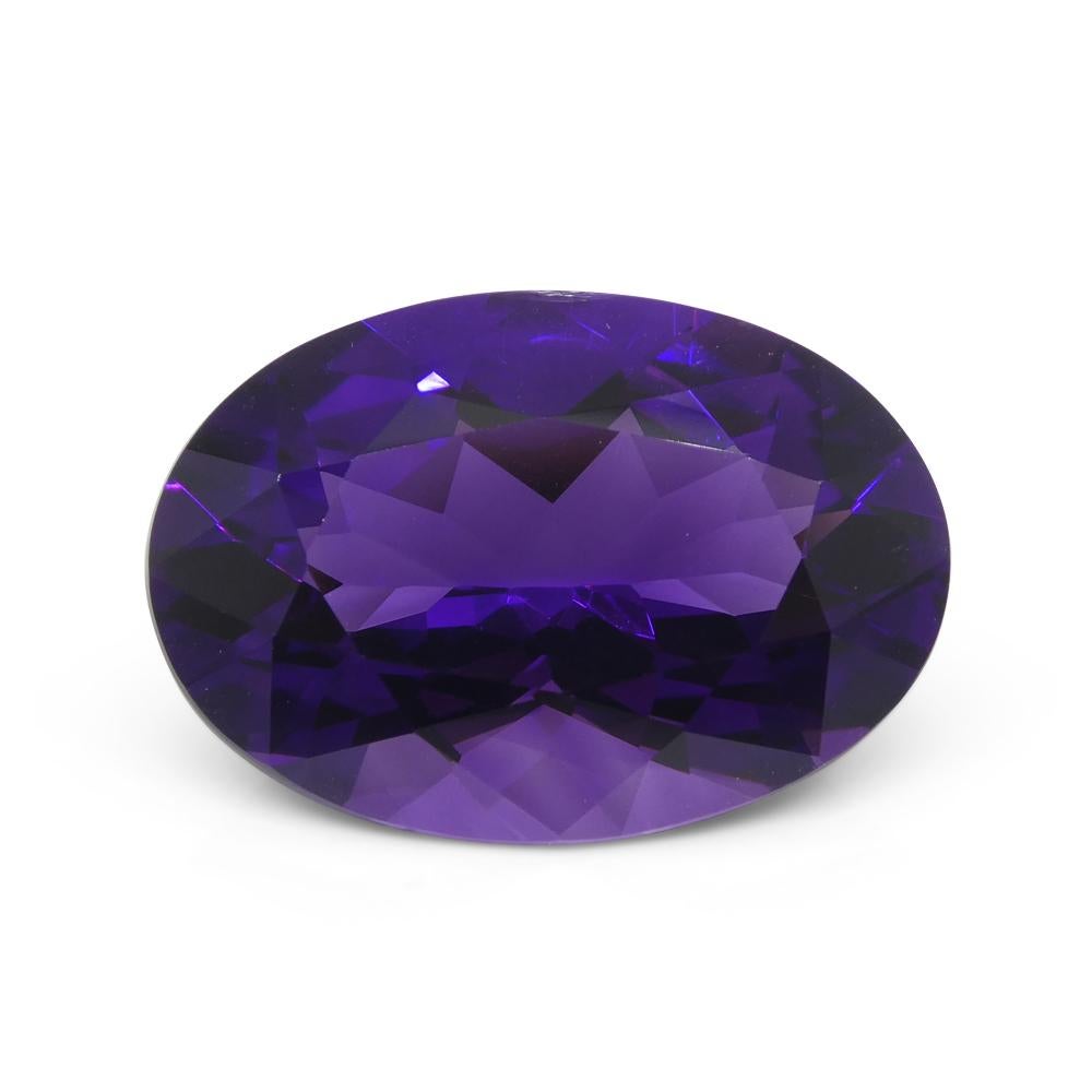 33.57ct Oval Purple Amethyst from Uruguay For Sale 8