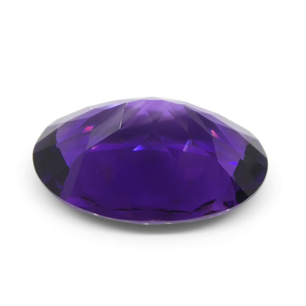 33.57ct Oval Purple Amethyst from Uruguay In New Condition For Sale In Toronto, Ontario