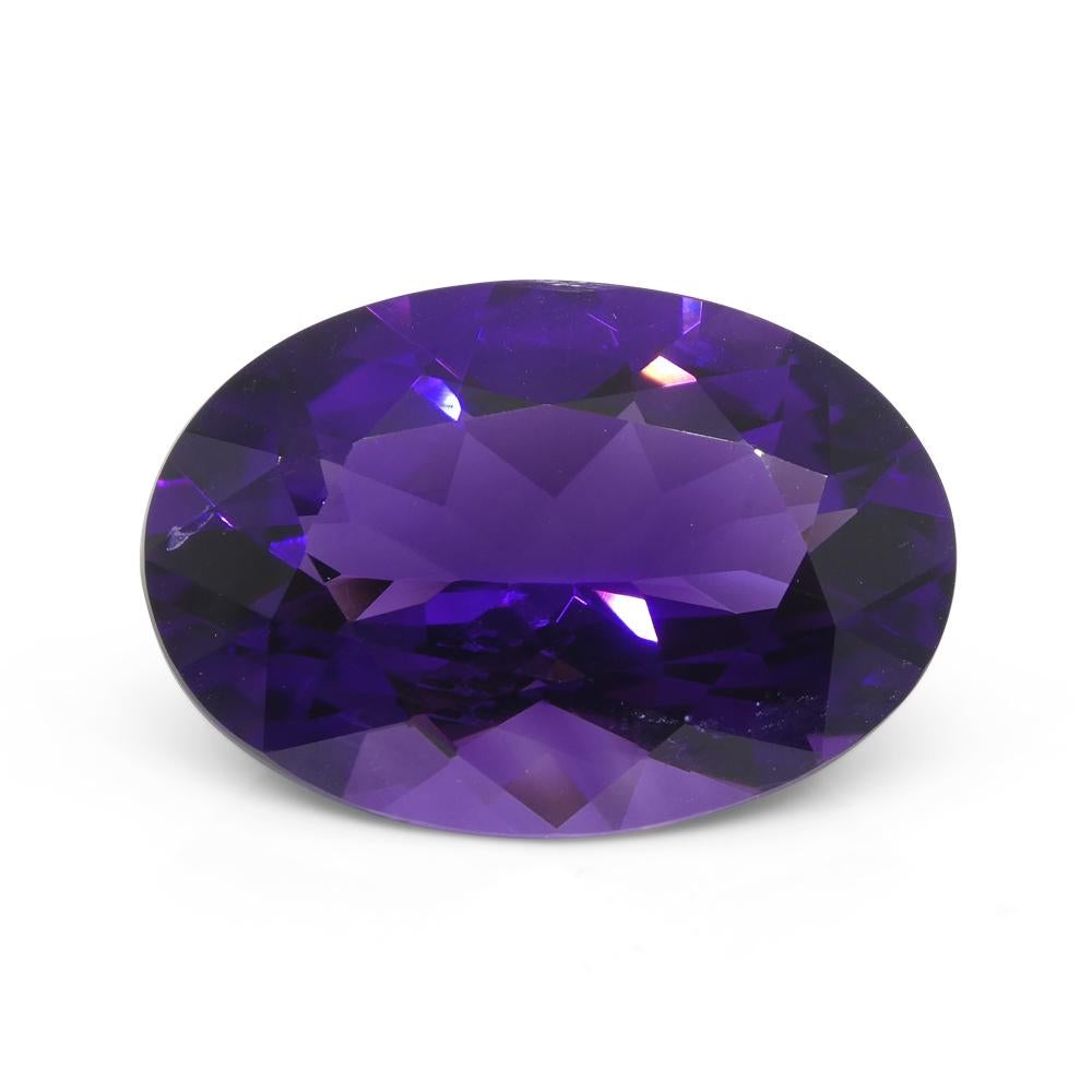 33.57ct Oval Purple Amethyst from Uruguay For Sale 2