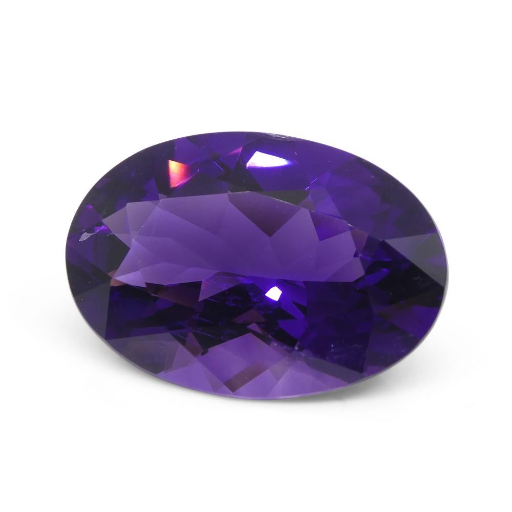 33.57ct Oval Purple Amethyst from Uruguay For Sale 3
