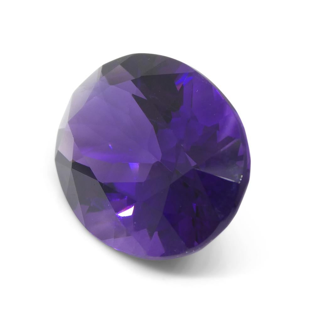33.57ct Oval Purple Amethyst from Uruguay For Sale 4