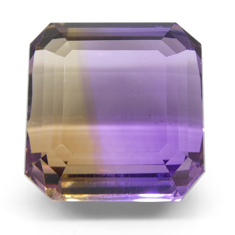 Mixed Cut 33.59 ct Square Ametrine For Sale