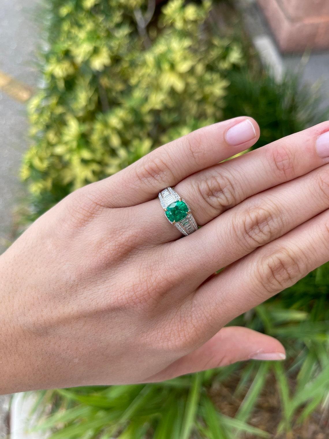 emerald statement rings