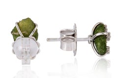 3.36 Carat Druzy Diamond Stud Earrings