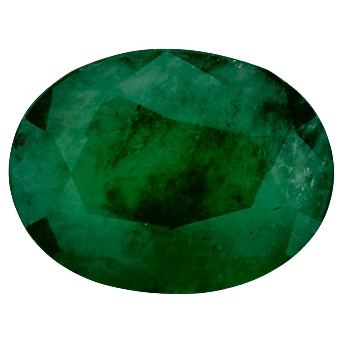 3.36 Karat Smaragd Oval Loser Edelstein