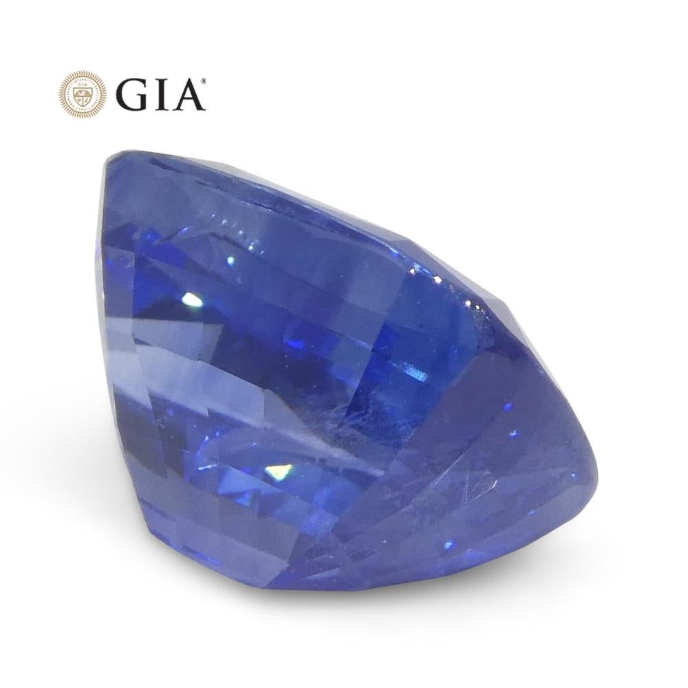 3.36ct Cushion Blue Sapphire GIA Certified Sri Lanka For Sale 5