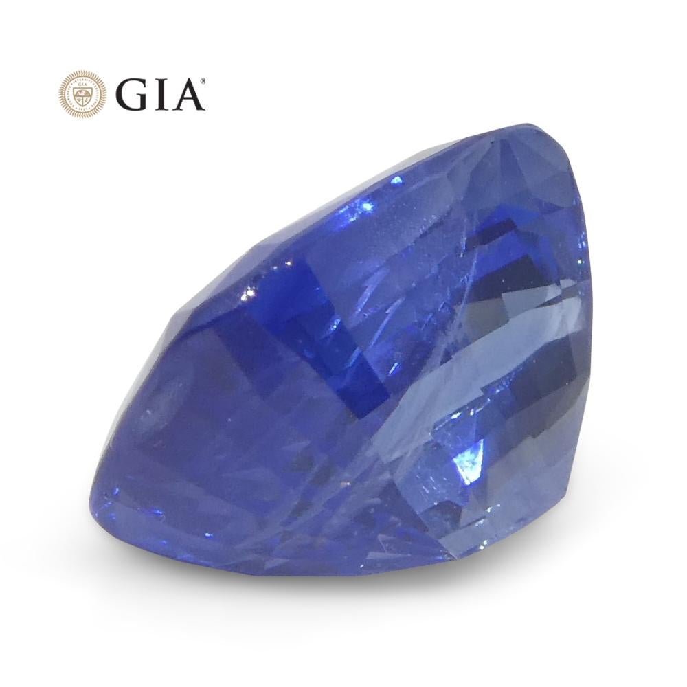 3.36ct Cushion Blue Sapphire GIA Certified Sri Lanka For Sale 8