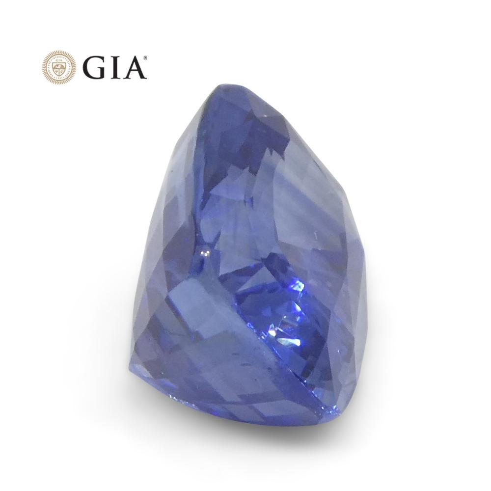 3.36ct Cushion Blue Sapphire GIA Certified Sri Lanka For Sale 9