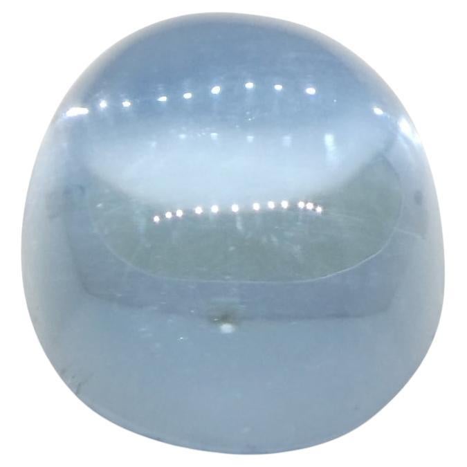 3.36ct Oval Cabochon Blue Aquamarine from Brazil For Sale 8