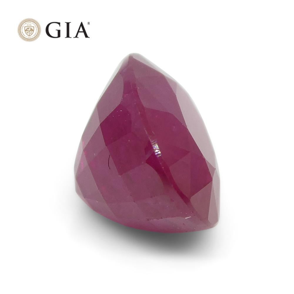 3.36ct Oval Red Ruby GIA Certified Mozambique For Sale 5