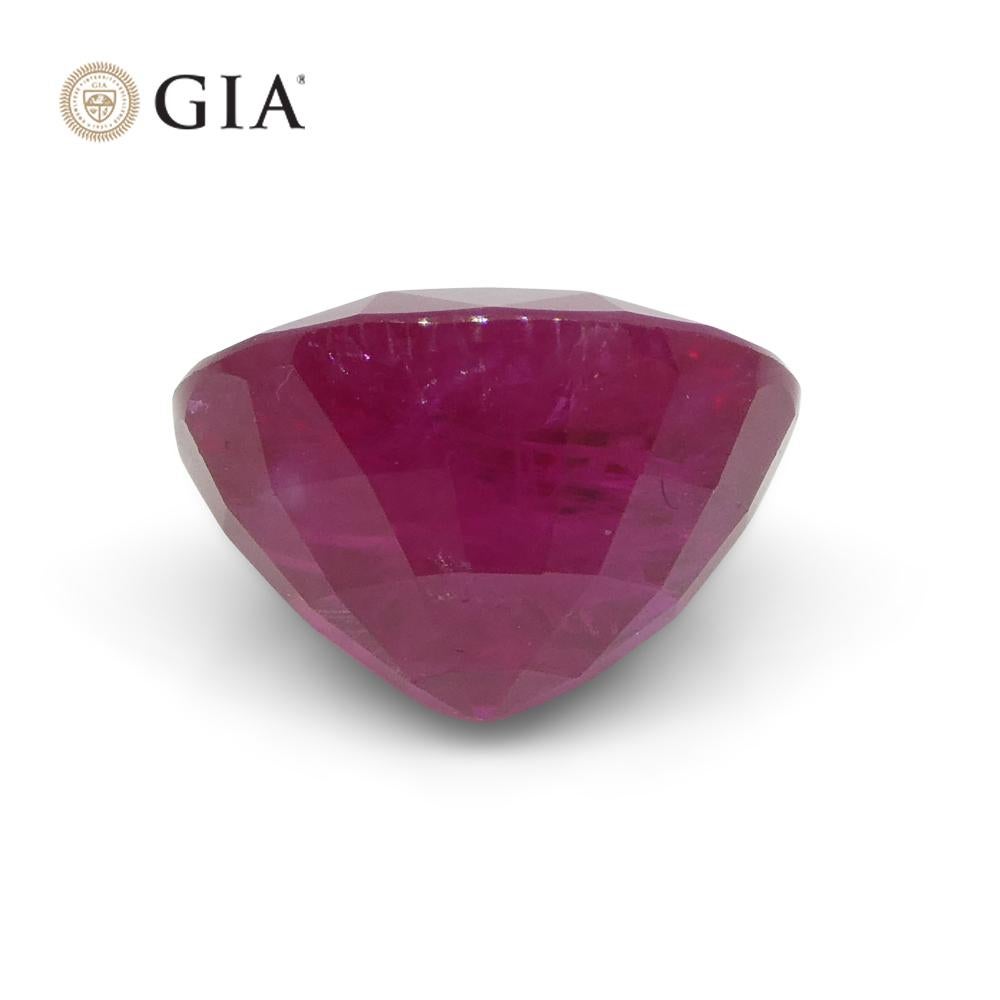3.36ct Oval Red Ruby GIA Certified Mozambique For Sale 6