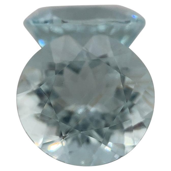 3.36ct Round Aquamarine Pair