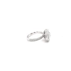3.36cts G VVS2 VG G N GIA Cert Engagement Ring Hexagon Diamond Baguette Ring