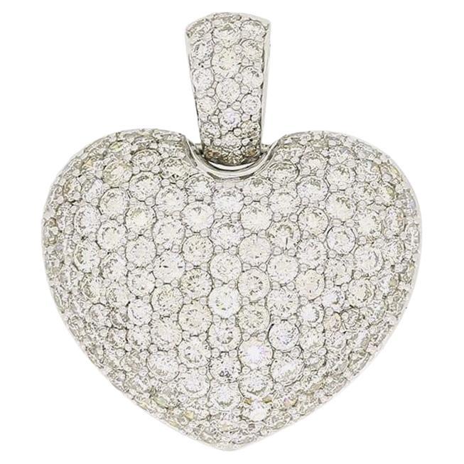 3.37 Carat Diamond Love Heart Pendant