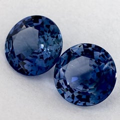 3.37 Ct Blue Sapphire Round Loose Gemstone