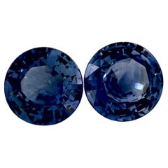 3.37 Ct Blue Sapphire Round Loose Gemstone