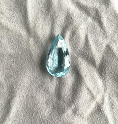 33.73 Carats Aquamarine Top Quality Pear Cut Stone For Jewelry Natural Gemstone