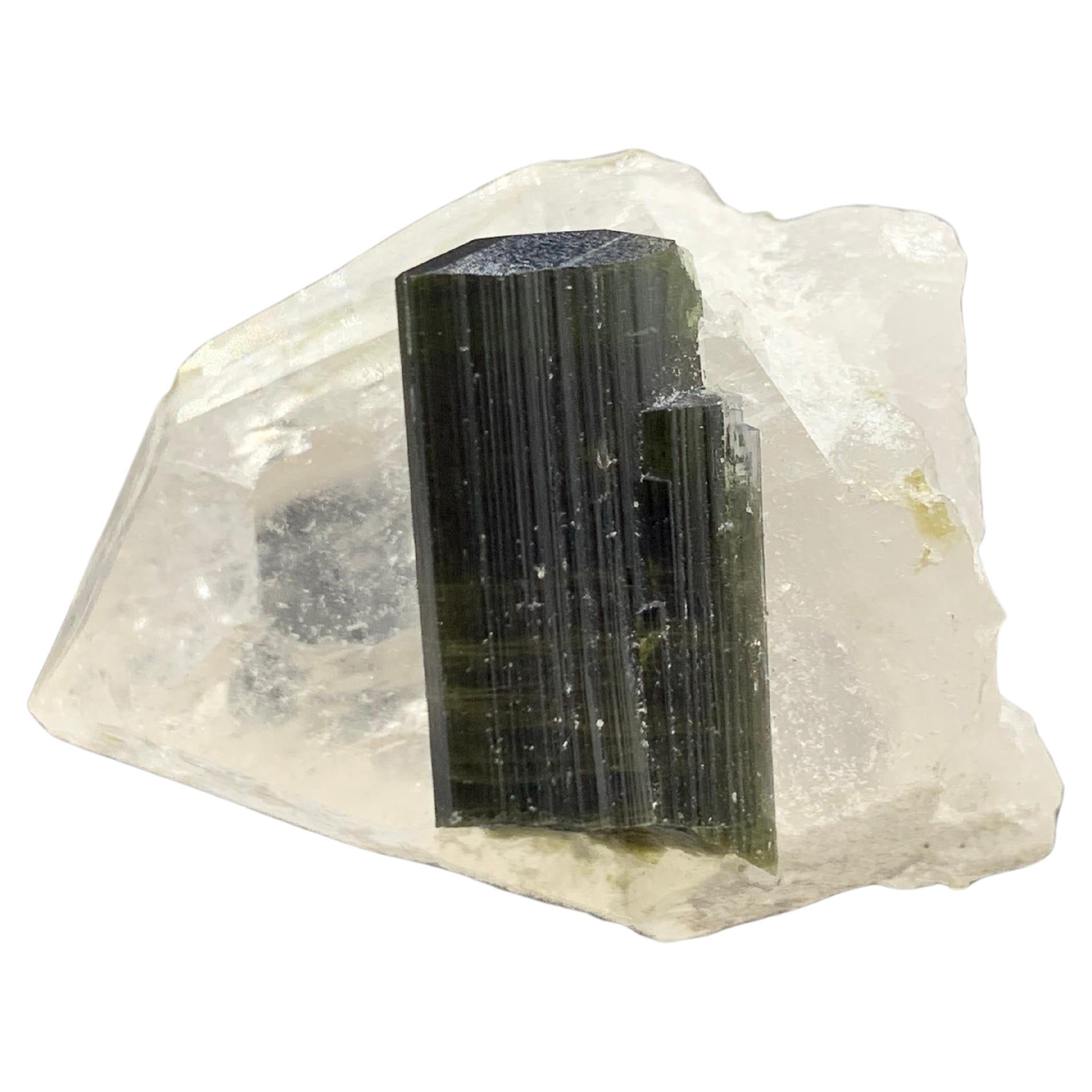 33.77 Gram Adorable Green Tourmaline Specimen From Stak Nala, Gilgit, Pakistan  For Sale