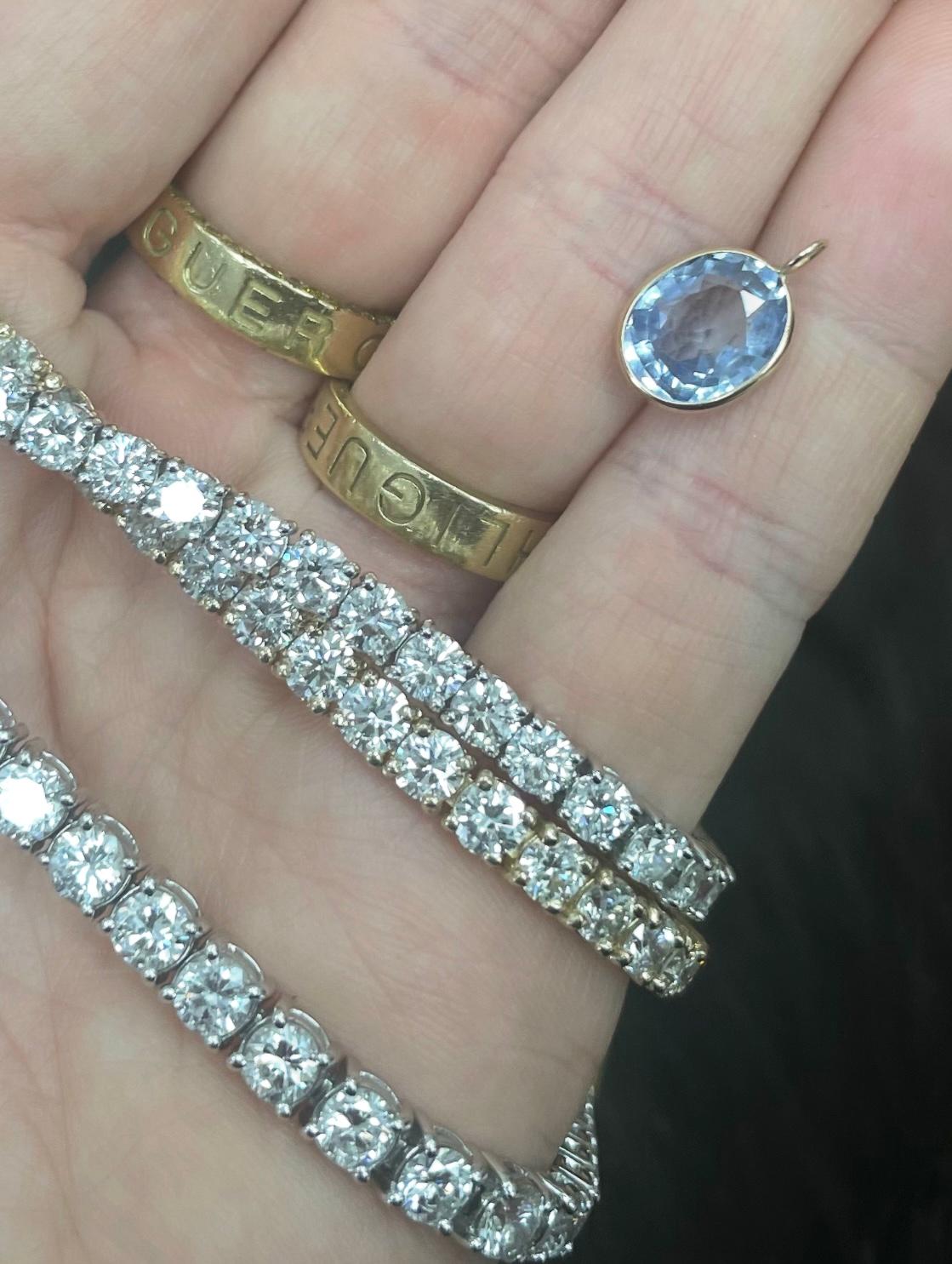 Artigiano Ciondolo con zaffiro di Ceylon da 3,37 carati