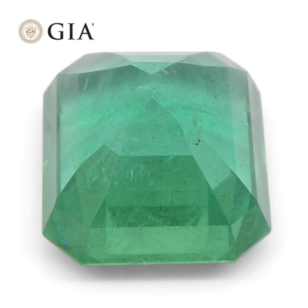 Achteckiger grüner Smaragd im Smaragdschliff, 3,37 Karat, GIA-zertifizierter Zambia (F1) im Angebot 7