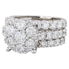 Vintage 3.37ctw Diamond Engagement Ring Wedding Bands Soldered Bridal Set 10k Gold Sz 6