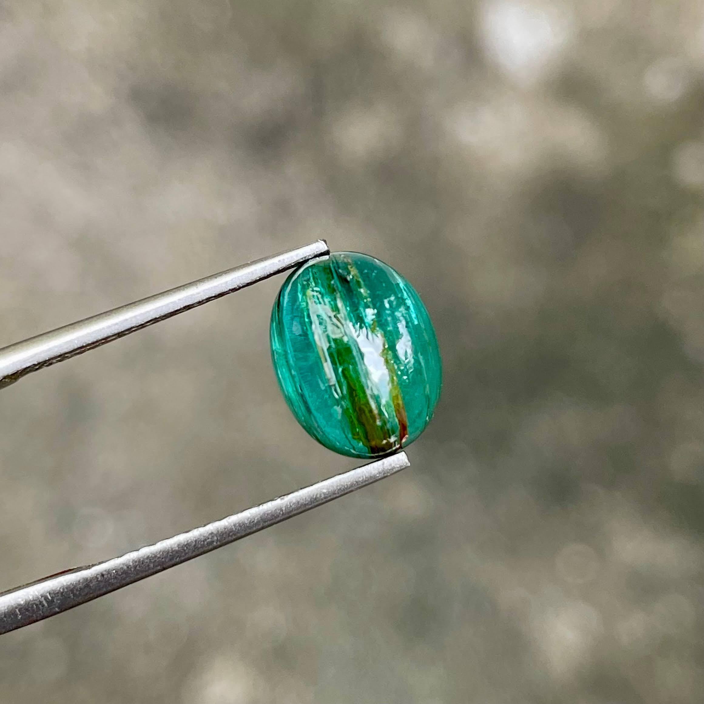 3,38 quilates de turmalina laguna suelta talla cabujón piedra preciosa de Tanzania Moderno en venta