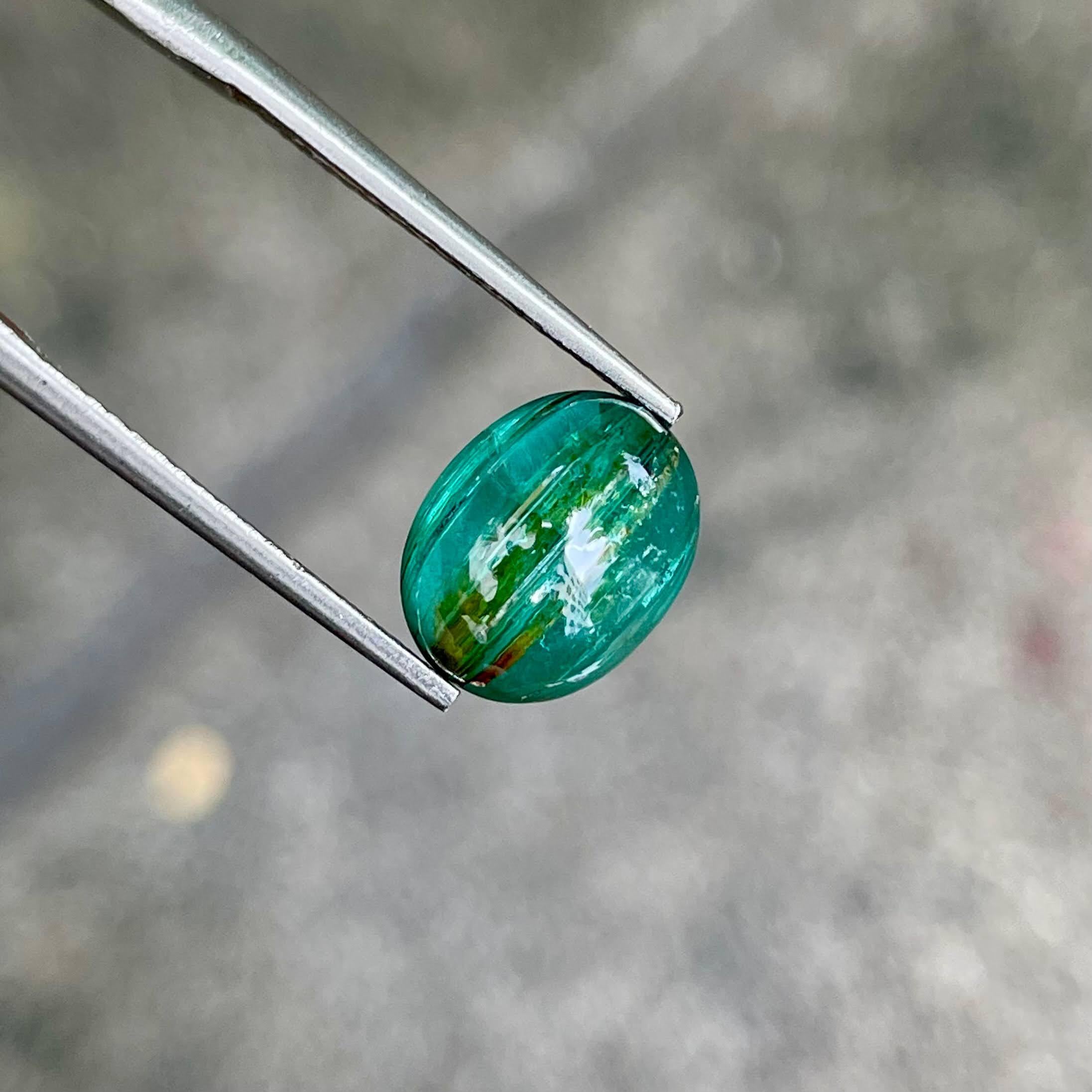 3,38 quilates de turmalina laguna suelta talla cabujón piedra preciosa de Tanzania en Nuevo estado para la venta en Bangkok, TH