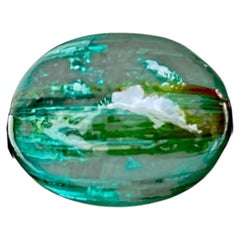 3.38 Carats Lagoon Loose Tourmaline Stone Cabochon Cut Tanzanian Gemstone