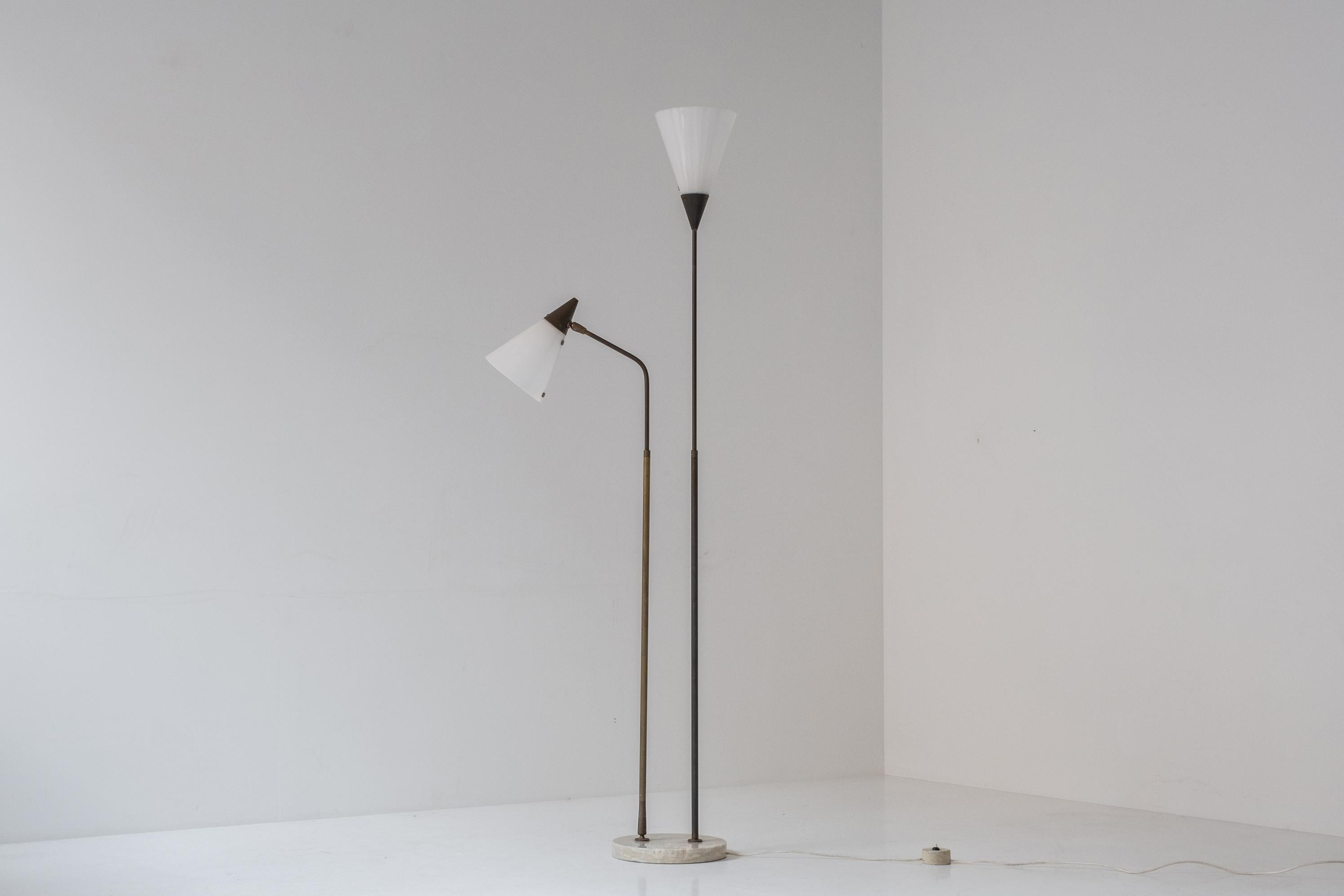 Mid-20th Century 339-2 PX floor lamp by Angelo and Giuseppe Ostuni for Oluce, Italy 1952 For Sale