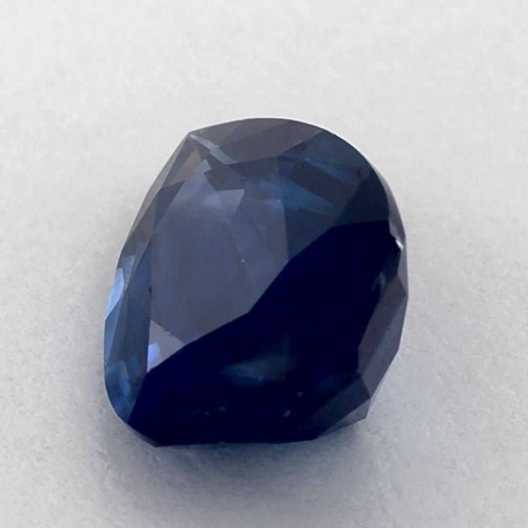 De las mujeres Gema suelta de zafiro azul pera de 3.39 qt en venta